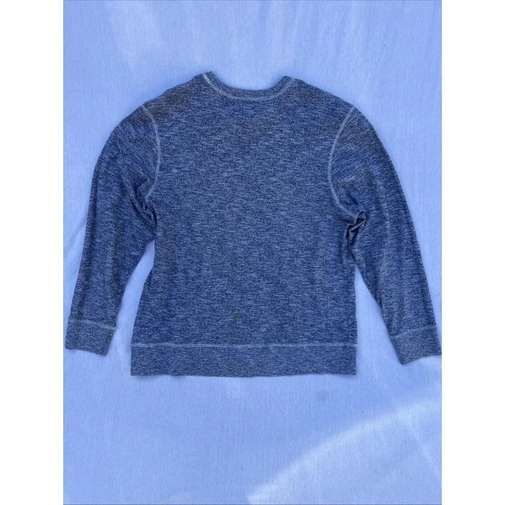 Vintage The North Face Pullover Size L Sweatshirt Heavy Cotton Blue Long Sleeved